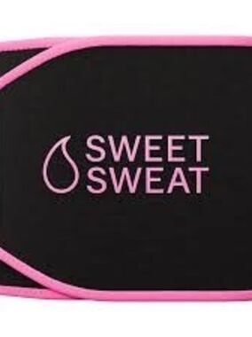 Sweet Sweat Waist Trimmer Belt - Black with Pink Trim